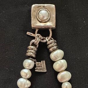 Silpada Pearl and Silver Bracelet